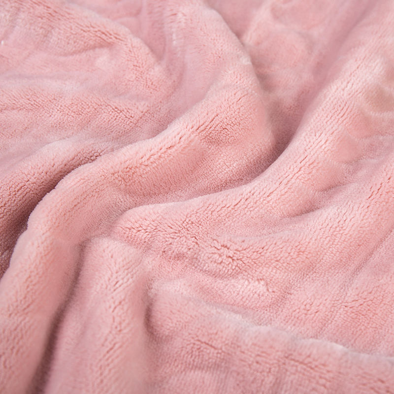 Flannel polyester đơn giản hai mặt